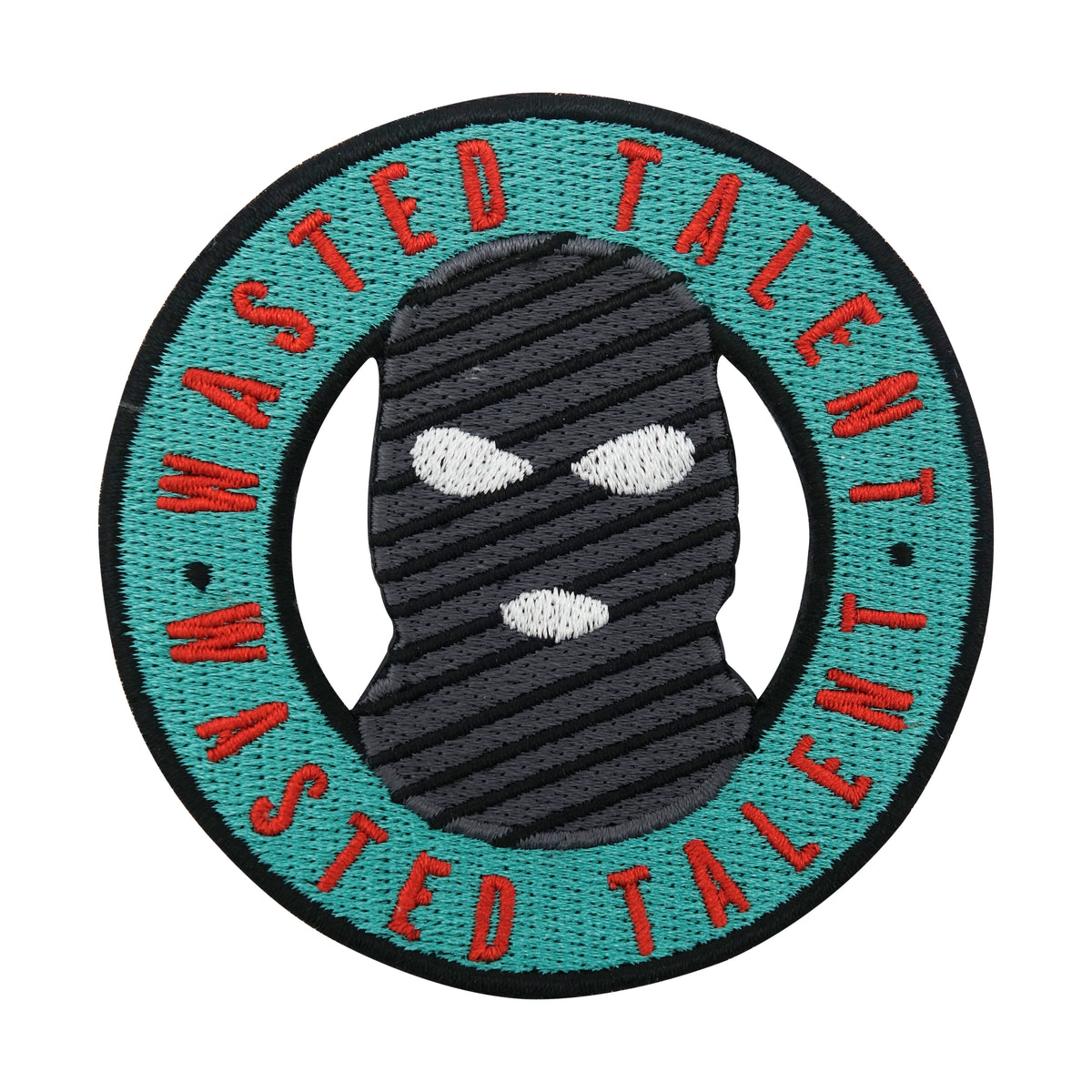 Grün-Grauer Wasted Talent Skimasken Patch