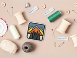 Retro Berge Klett Patch | Outdoor Klett Patches, Wandern Aufnäher, Rucksack Klettpatches, Berg Badge, Natur Klettpatch, Finally Home