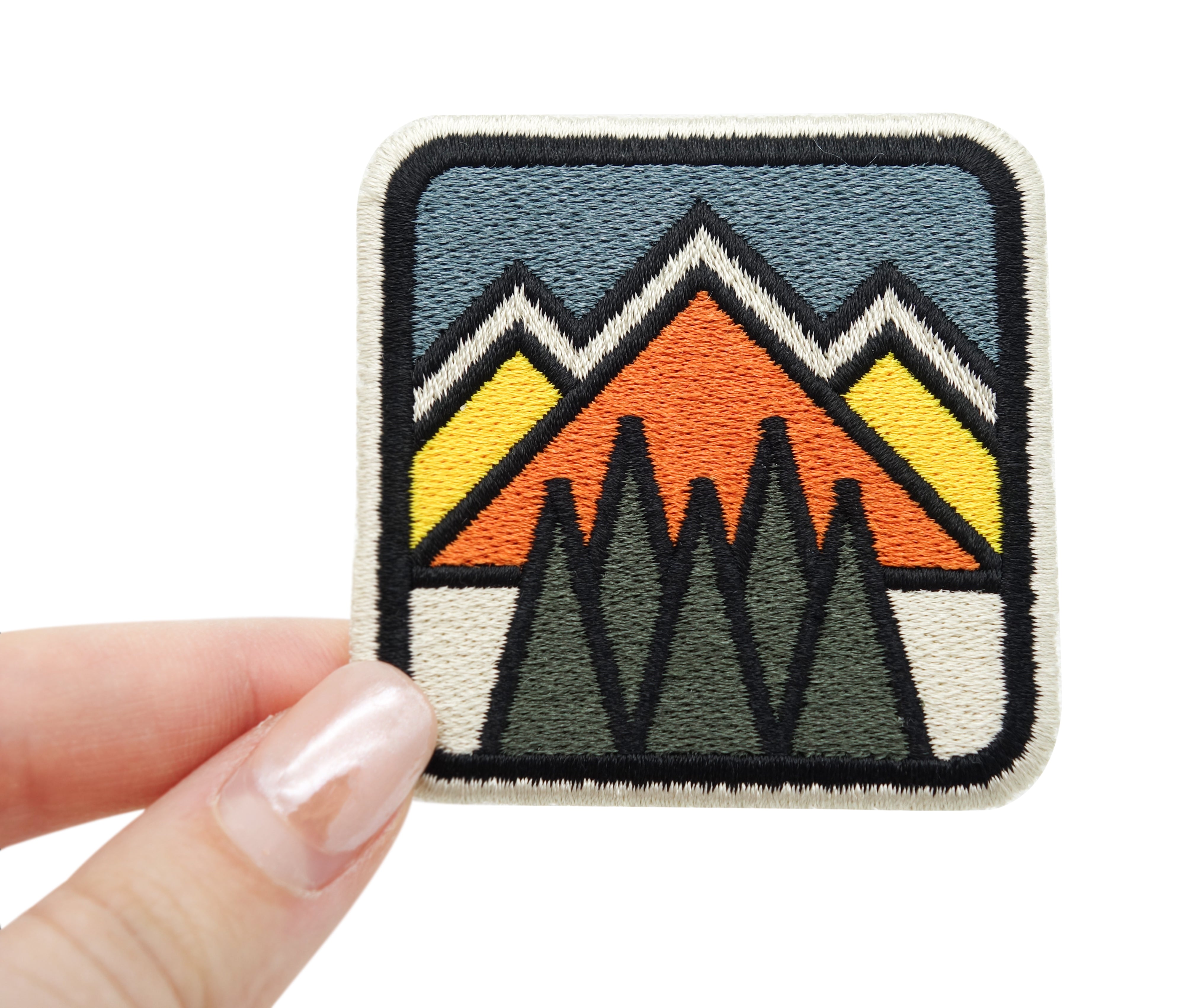 Retro Berge Klett Patch | Outdoor Klett Patches, Wandern Aufnäher, Rucksack Klettpatches, Berg Badge, Natur Klettpatch, Finally Home
