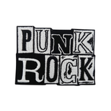 Punk Rock Patch | Punker, Anarchy Aufnäher | Schwarz weiß DIY Flicken