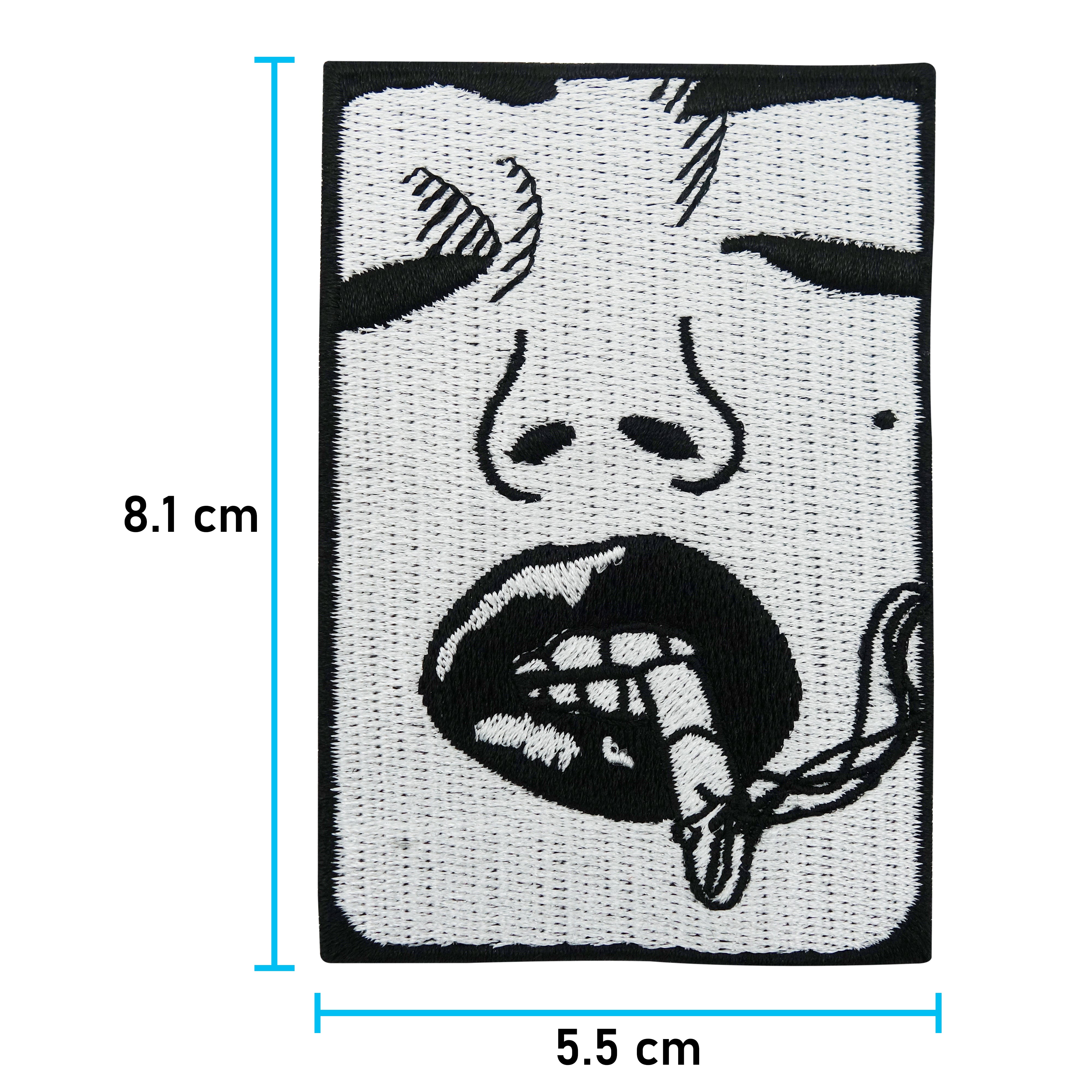 Bad Girl Patch mit der Maße: 8,1 x 5,5 cm