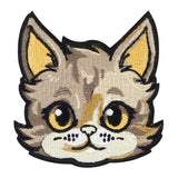 Brauner Katzenkopf Patch
