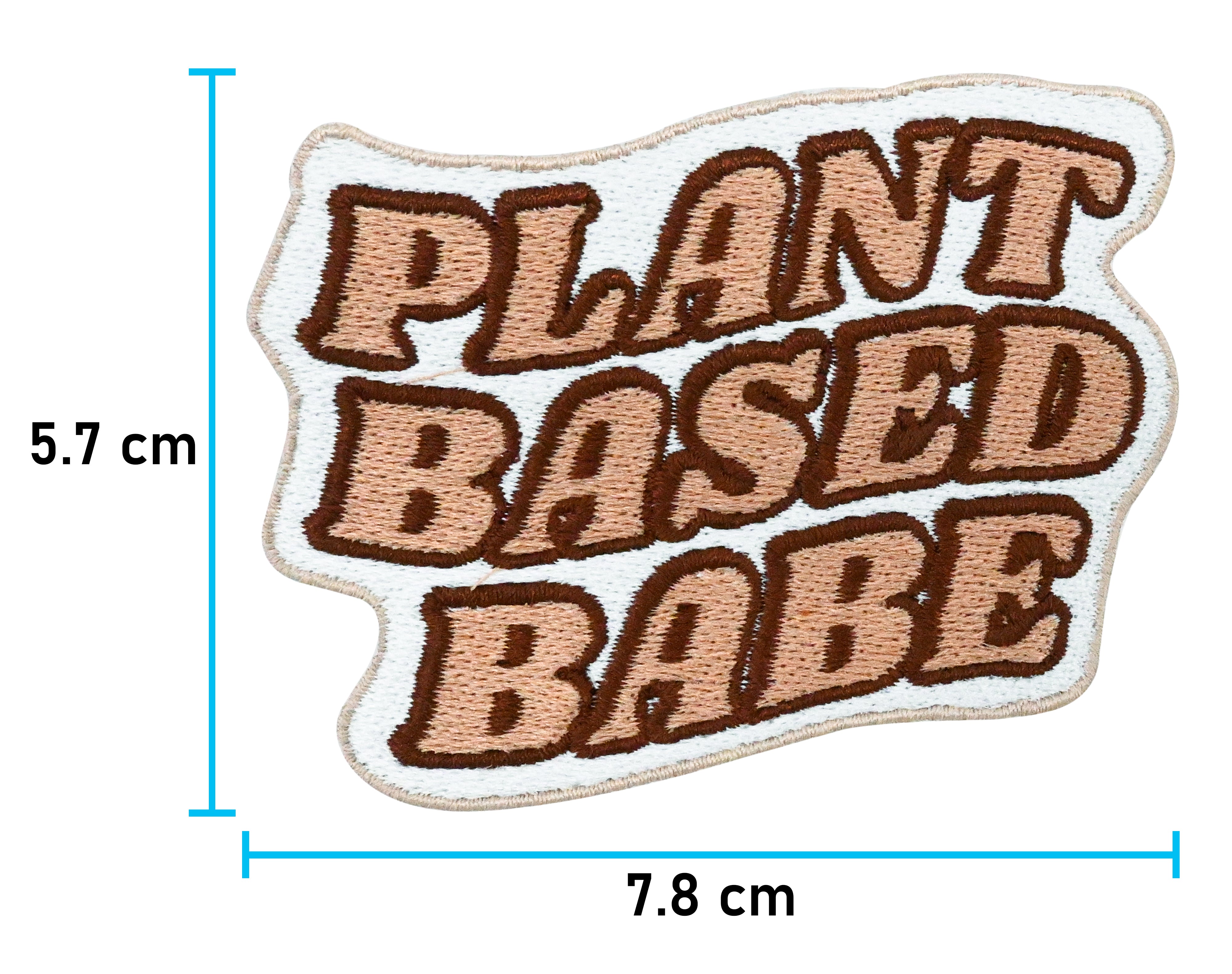 Plant Based Babe | Vegan Patches, Veggie Aufbügler, Rosa Flicken, Gemüse & Obst Aufnäher, Finally Home Patch zum Aufbügeln