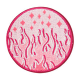 Rosa Flammen Patch