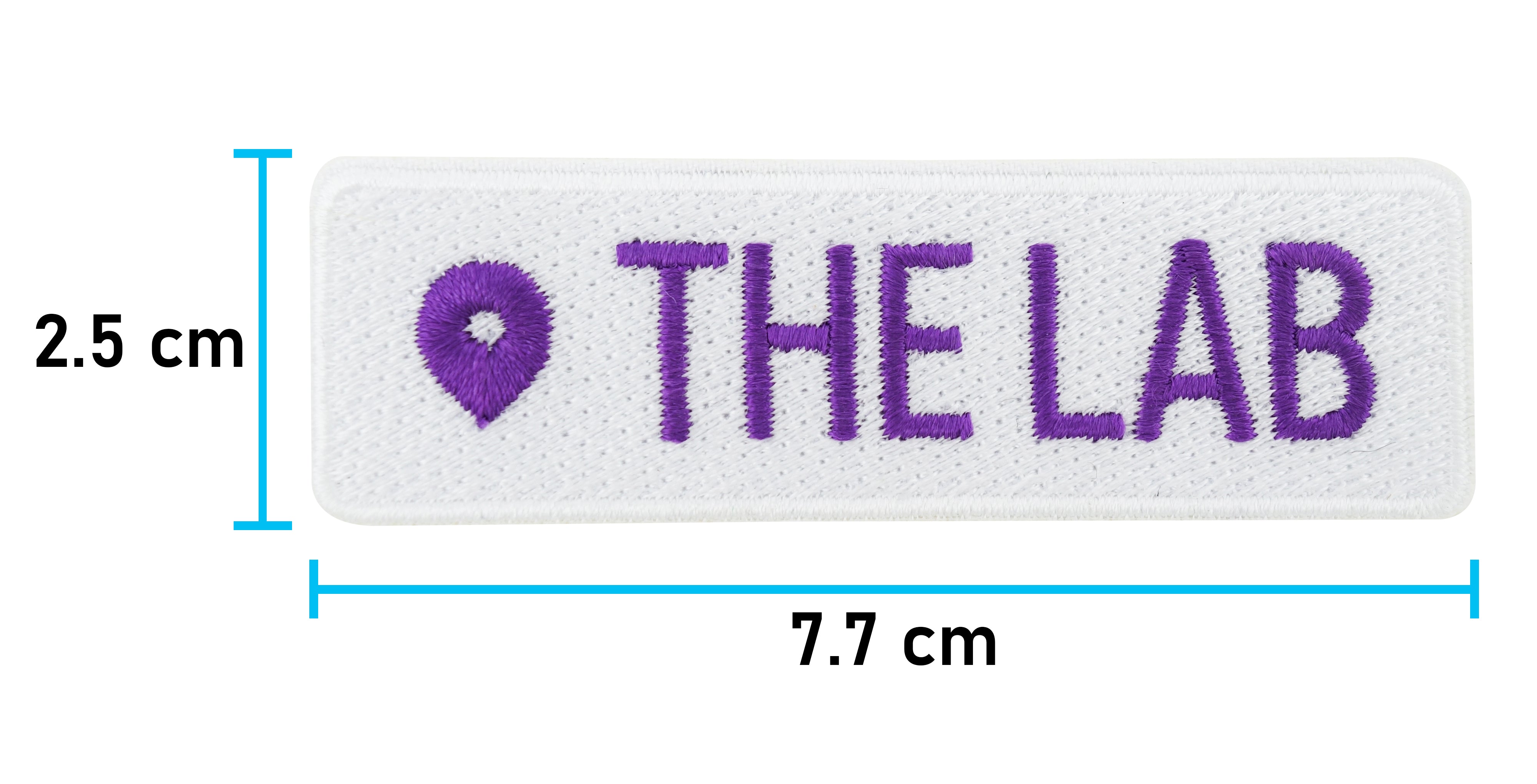 The Lab Patch mit der Maße: 2,5 x 7,7 cm