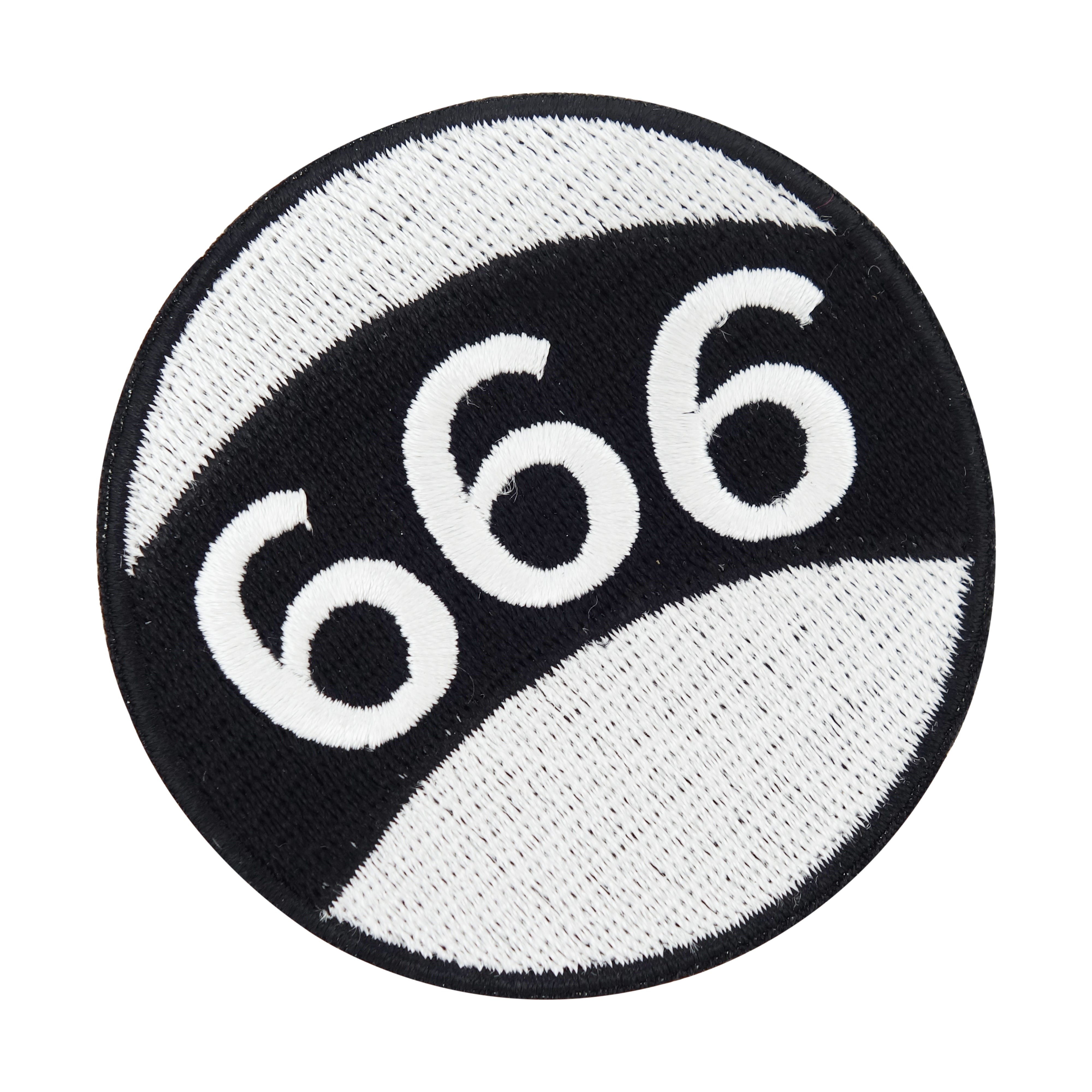 Schwarz-weißer 666 Billard Kugel Patch