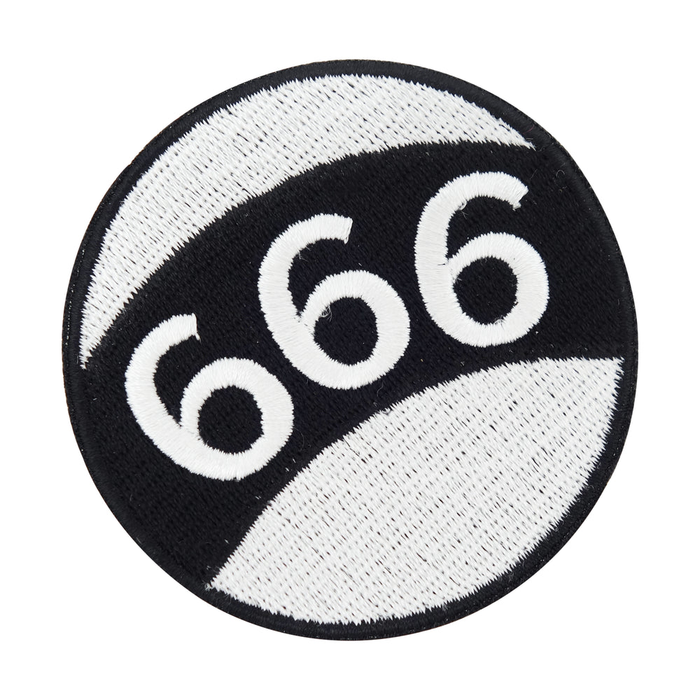 Schwarz-weißer 666 Billard Kugel Patch
