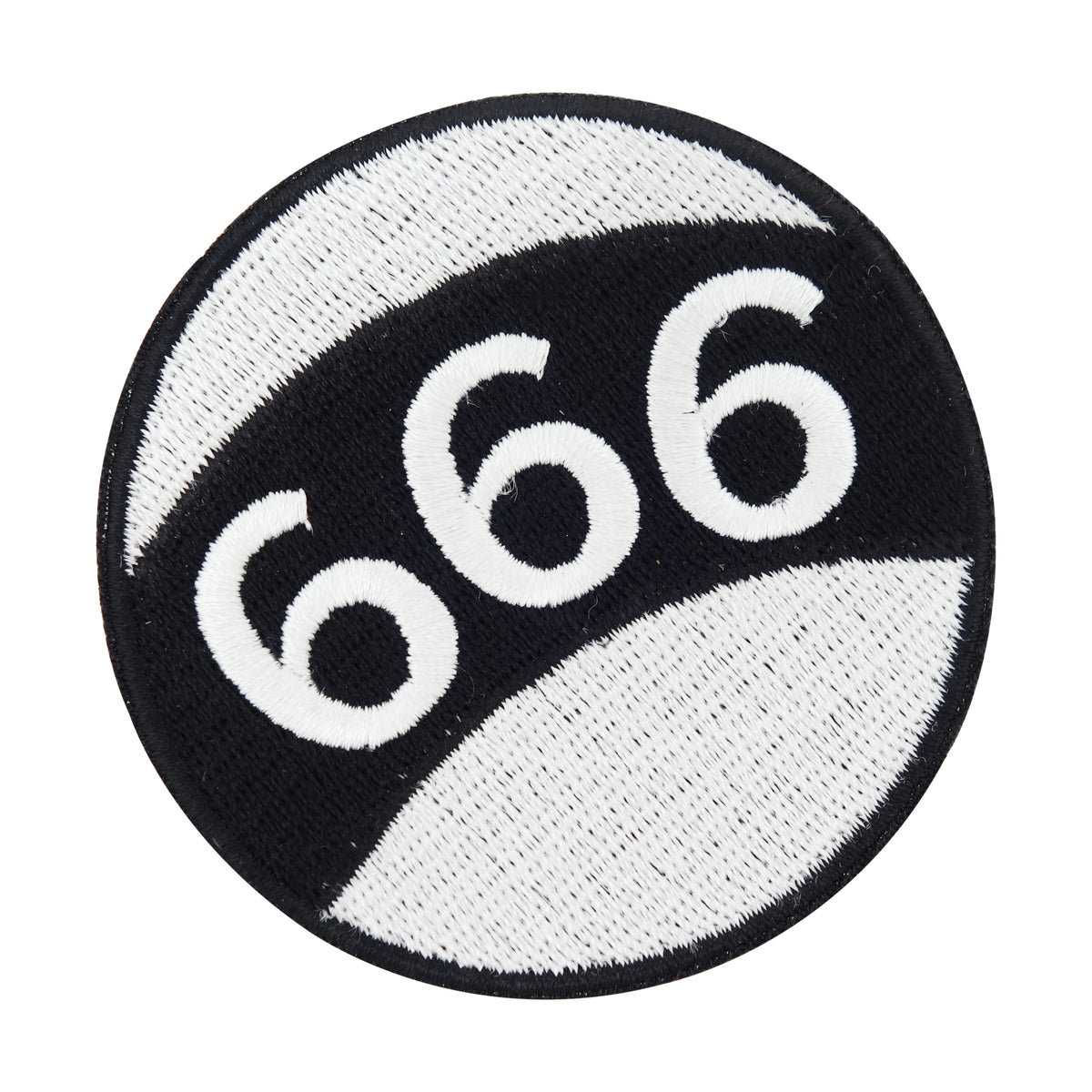 Schwarz-weißer 666 Billard Kugel Patch
