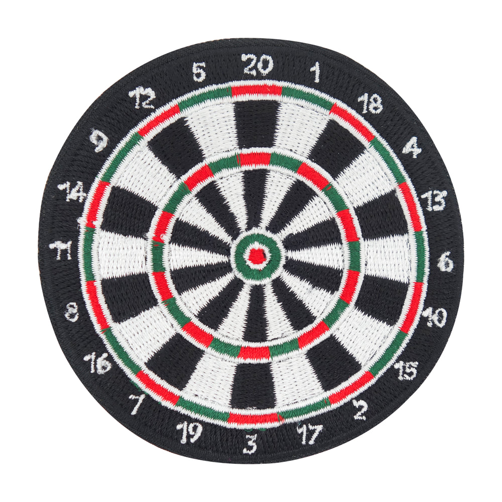 Schwarz-weißer Dartscheibe Patch