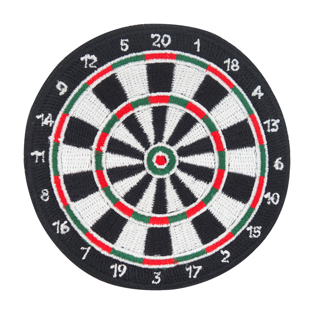 Schwarz-weißer Dartscheibe Patch