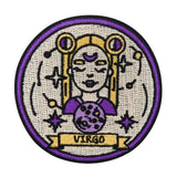 Beige-violetter Jungfrau Sternzeichen Patch