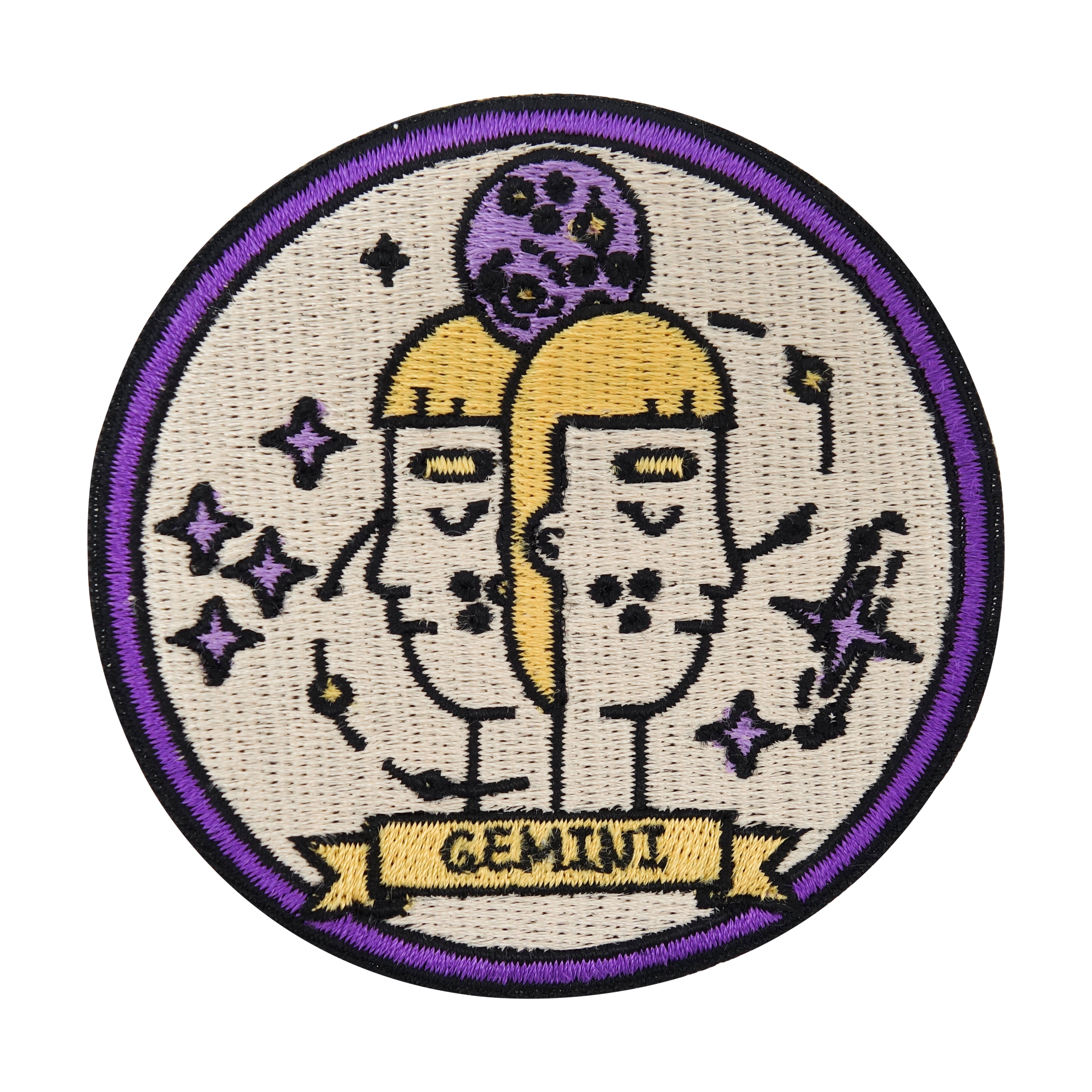 Beige-violetter Zwilling Sternzeichen Patch