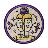 Beige-violetter Zwilling Sternzeichen Patch