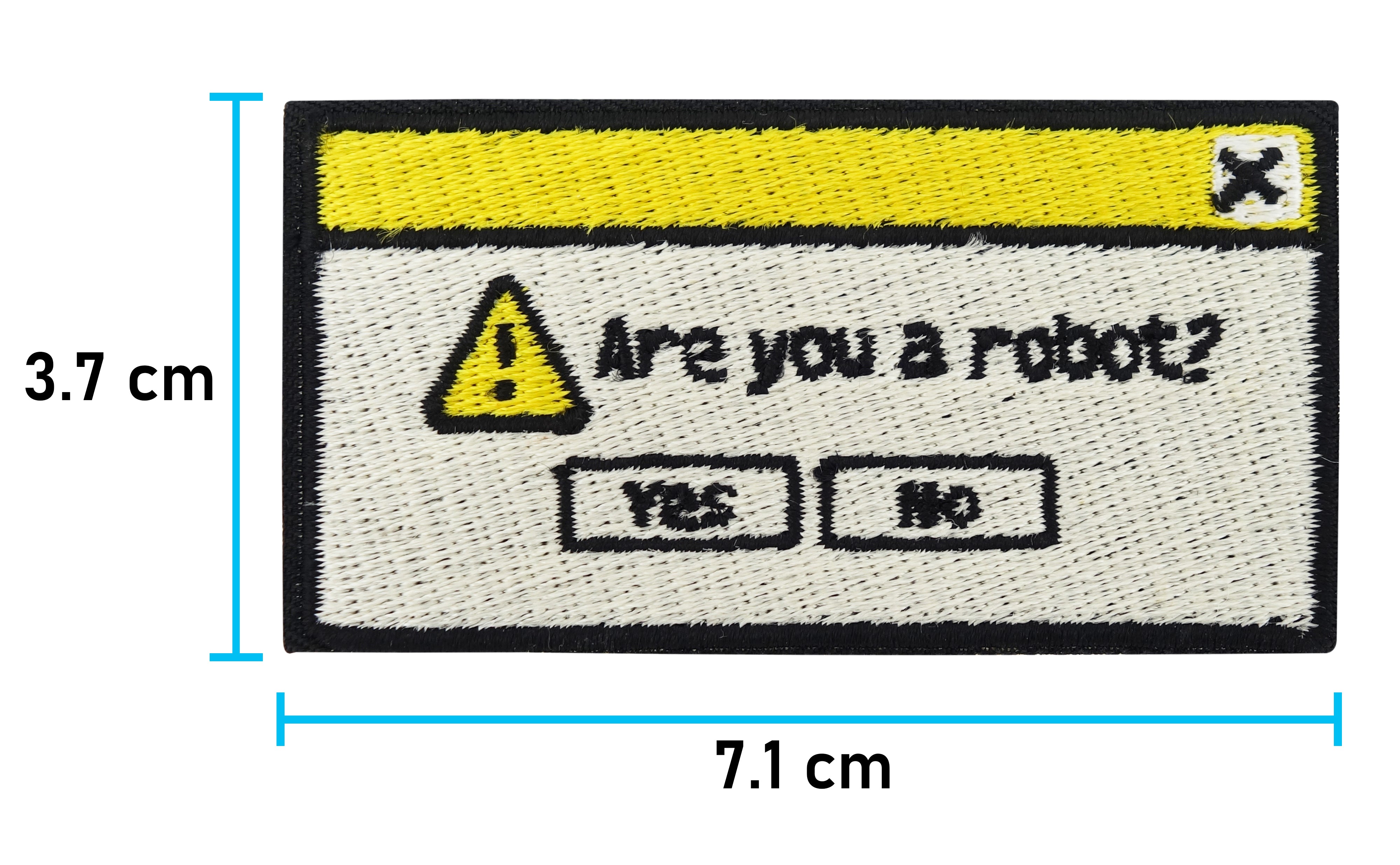 Are you a robot? Patch mit der Maße: 3,7 x 7,1 cm