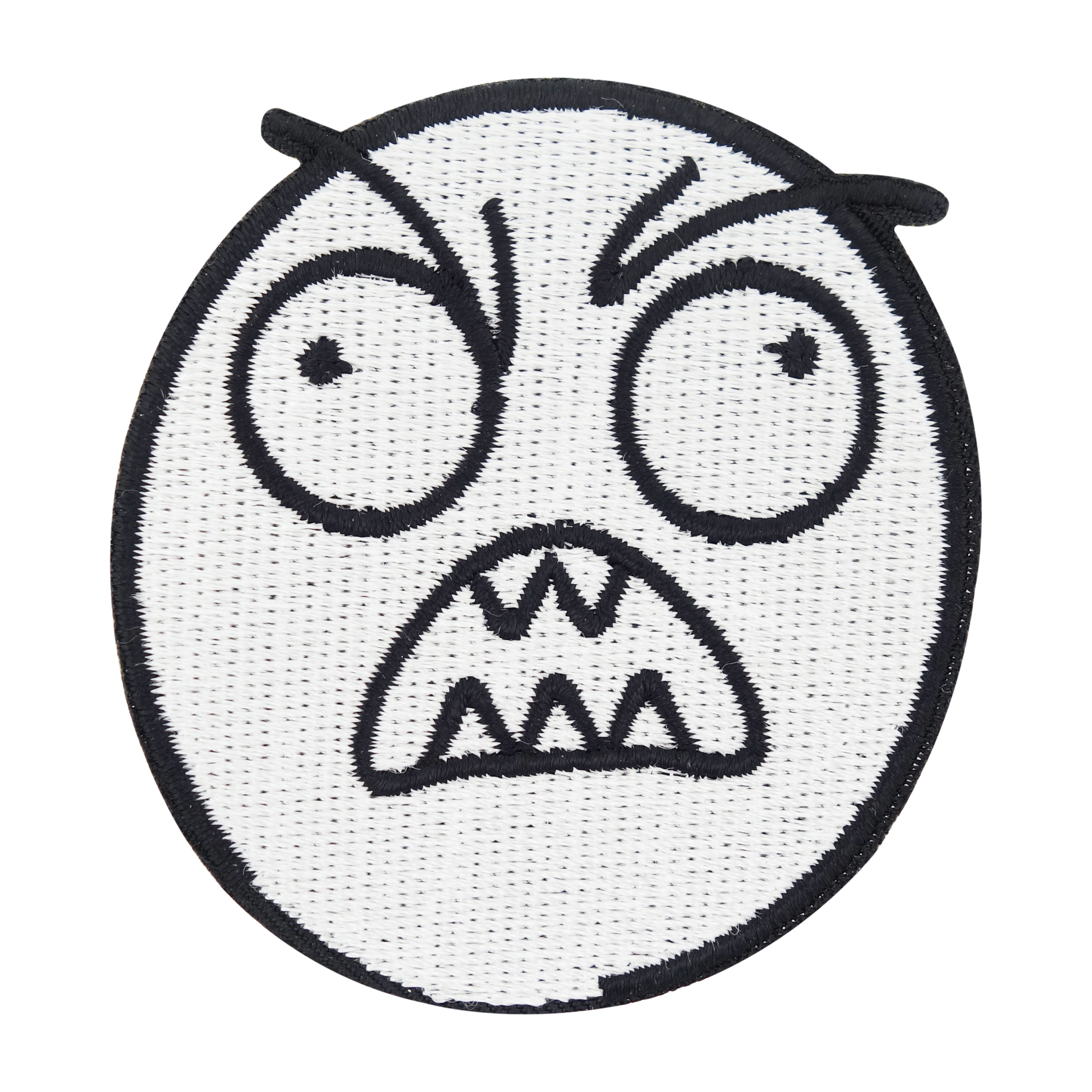 Weißer Grimasse Meme Patch