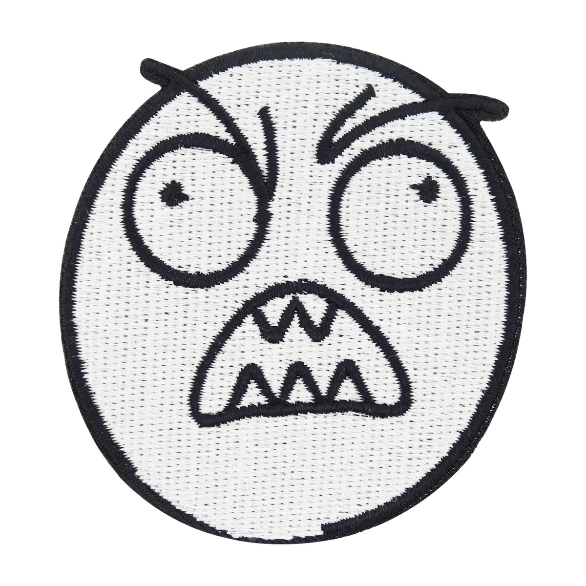 Weißer Grimasse Meme Patch