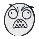 Weißer Grimasse Meme Patch