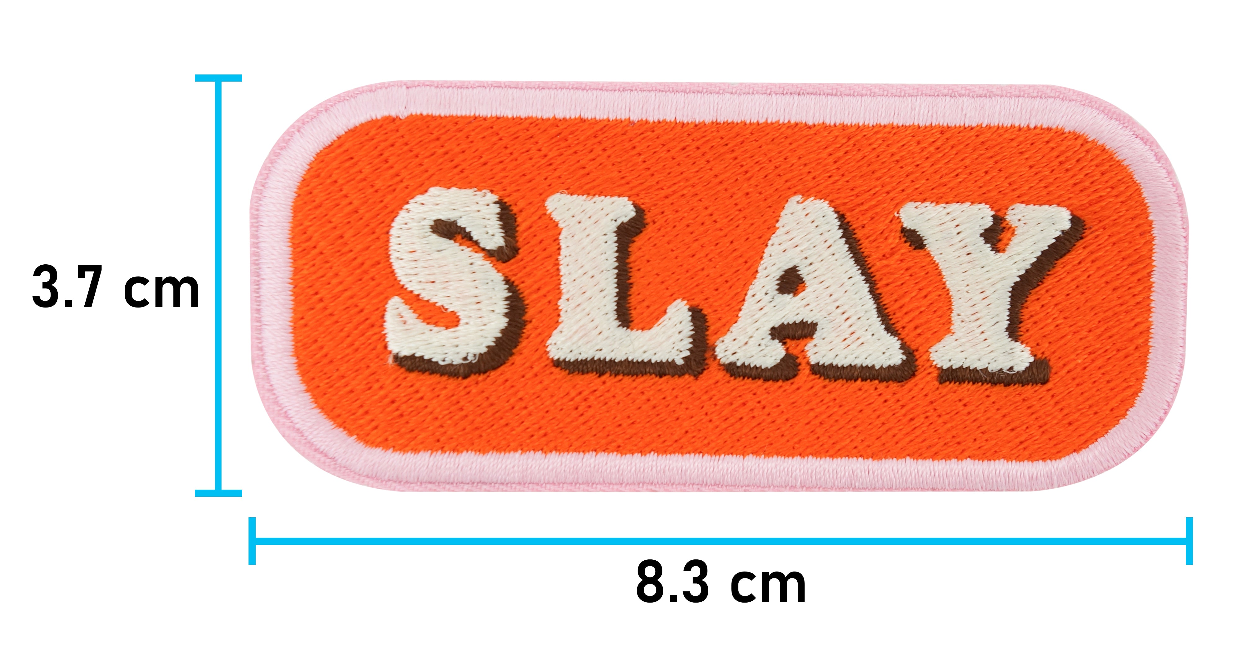 Slay Patch mit der Maße: 3,7 x 8,3 cm