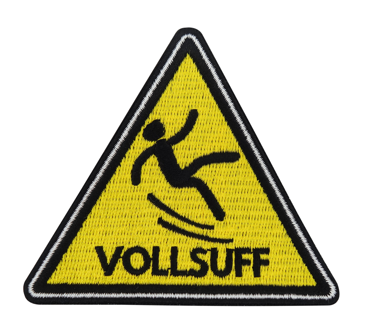 Gelber Vollsuff Warndreieck Patch