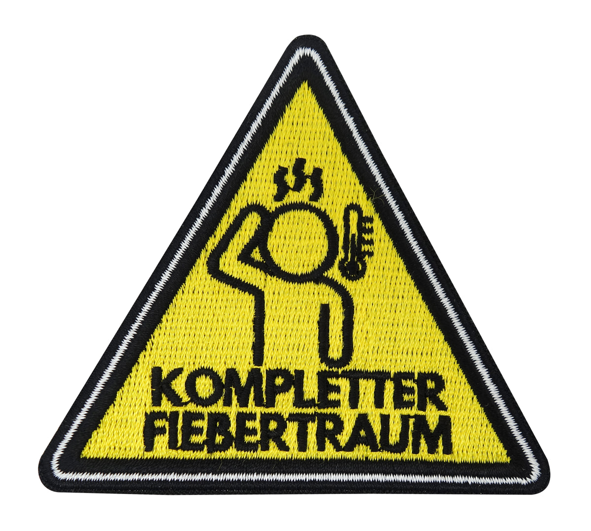 Gelber Warndreieck Kompletter Fiebertraum Patch