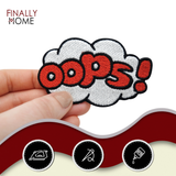 Oops Comic Design Wolke Bügelbild Patch zum Aufbügeln | Patches, Aufbügelmotive Finally Home