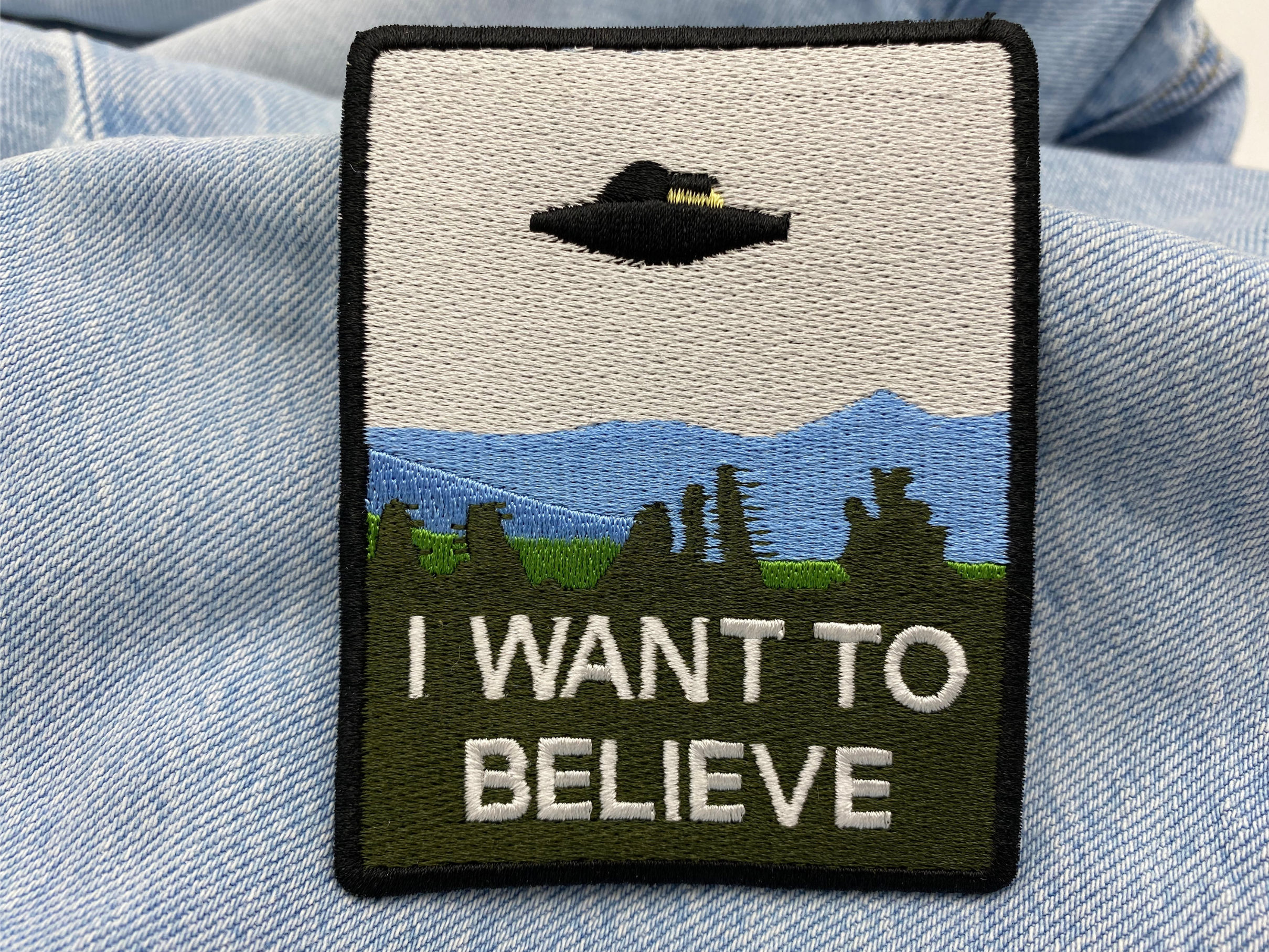 I want to believe Ufo Alien Patches zum Aufbügeln | Patch, Bügelflicken, Flicken, Aufnäher Finally Home