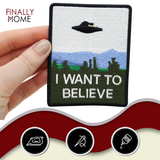 I want to believe Ufo Alien Patches zum Aufbügeln | Patch, Bügelflicken, Flicken, Aufnäher Finally Home