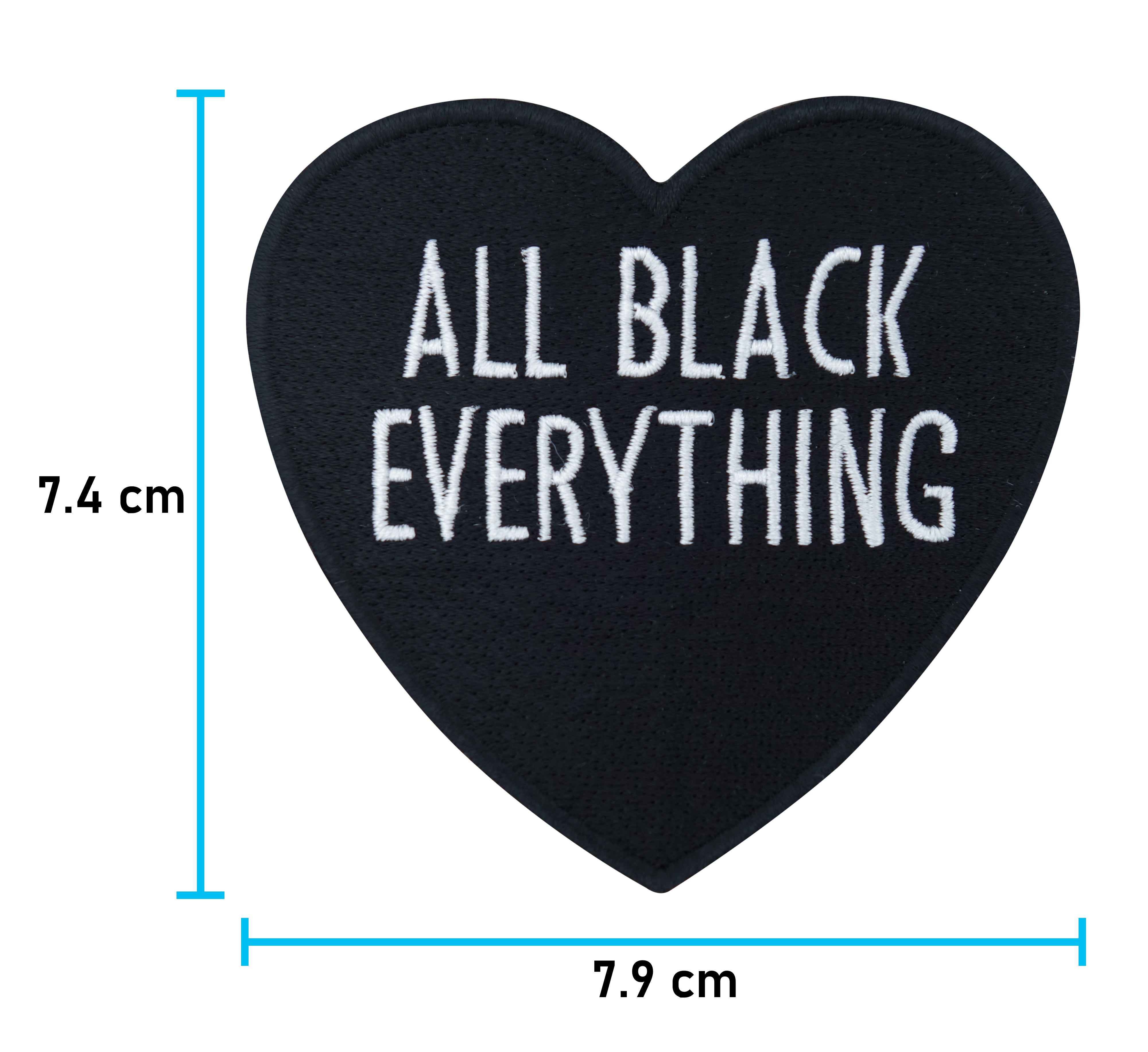 All Black Everything Herz Bügelbild Patches zum Aufbügeln | Patch, Aufbügelmotive Finally Home