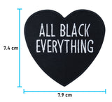 All Black Everything Herz Bügelbild Patches zum Aufbügeln | Patch, Aufbügelmotive Finally Home