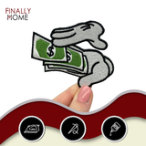 Hände die mit Geld werfen Bügelbild Patches zum Aufbügeln | Patch, Aufbügelmotive Finally Home