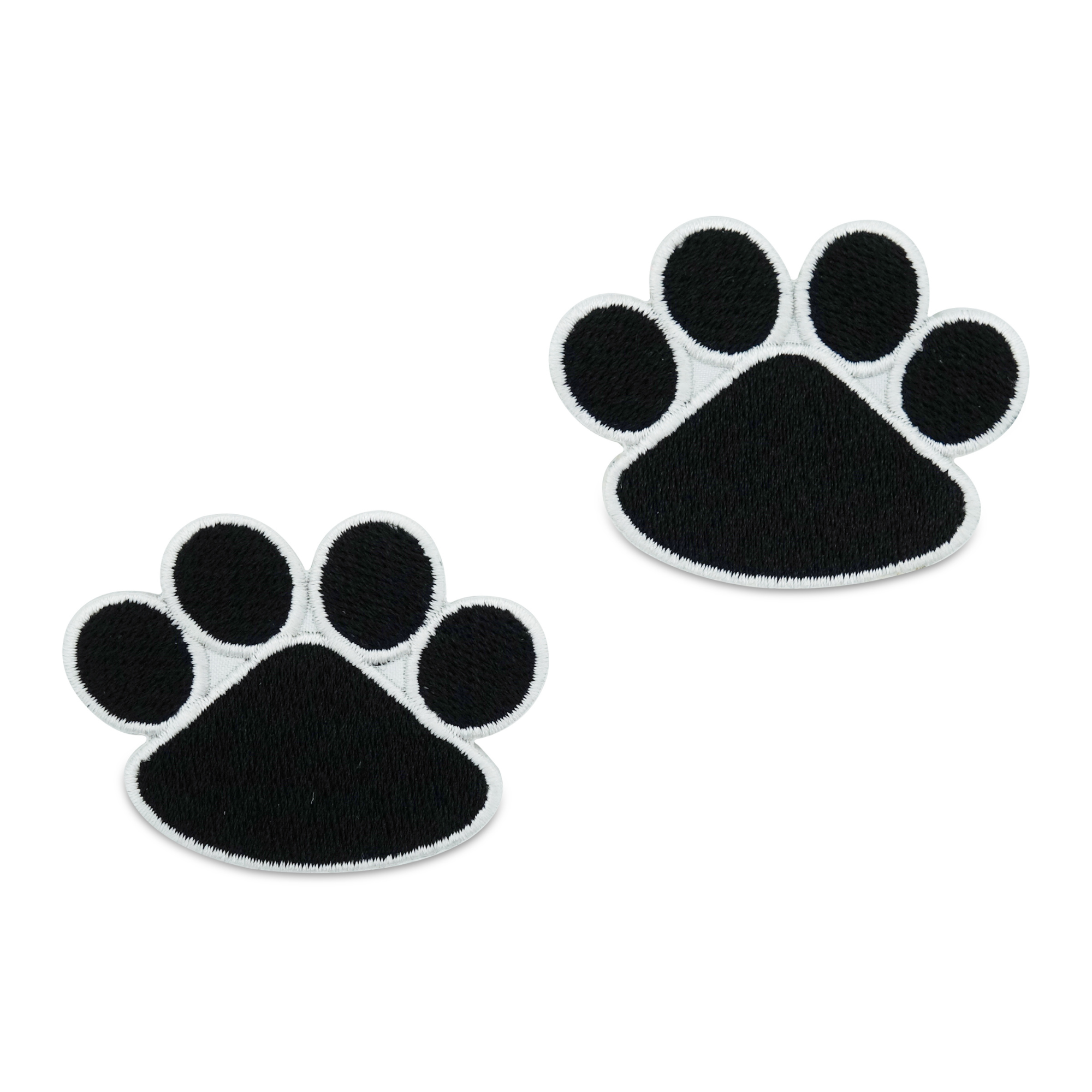 Zwei Schwarze Hundepfoten Patches zum Aufbügeln | Hunde Pfote Patch, Bügelflicken, Flicken, Aufnäher Finally Home