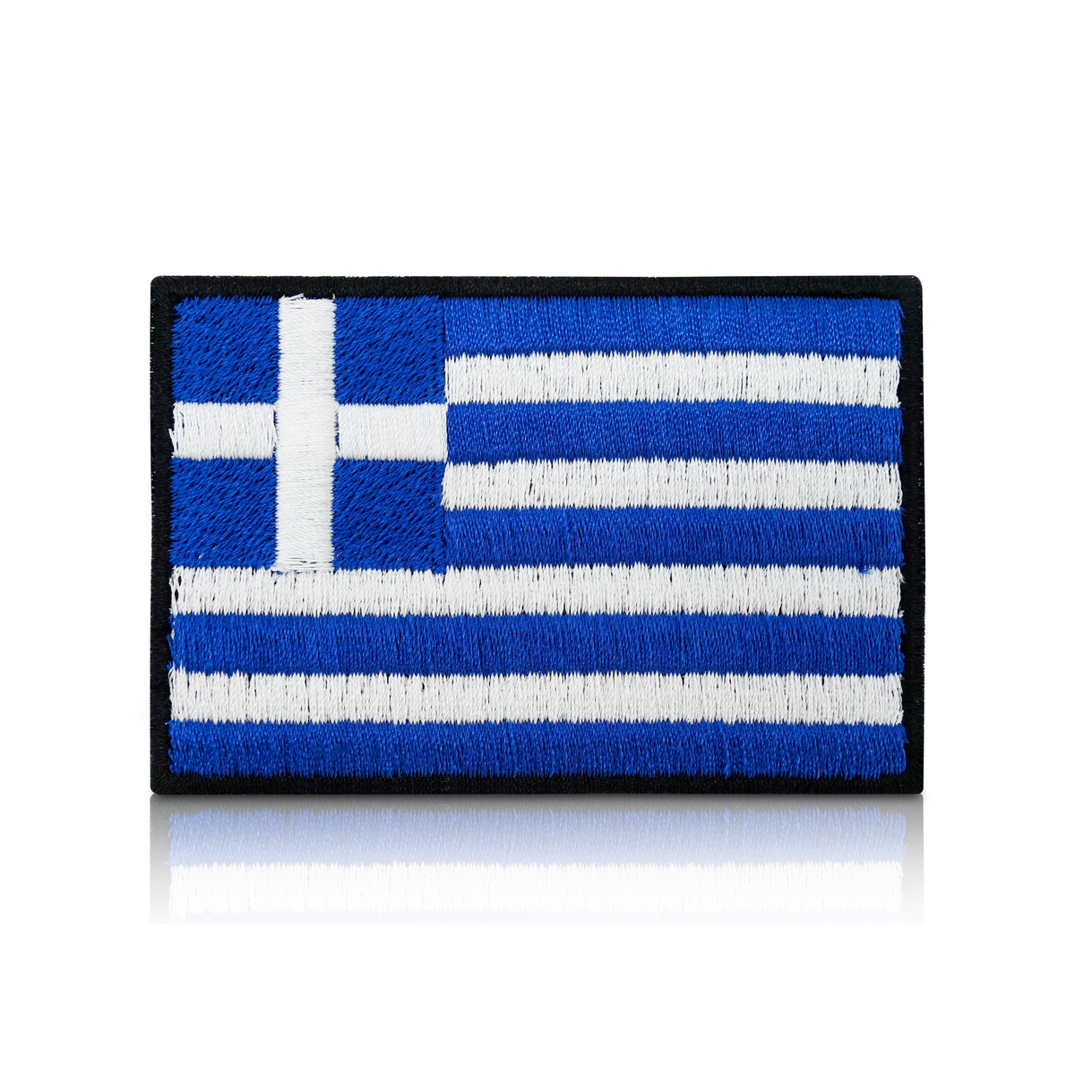 Griechenland Flagge Patch mit Klett Rückseite | Griechische Fahne DIY