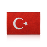 Türkei Flagge Bügelpatch | Türkische Fahne Aufnäher | Turkey Flag