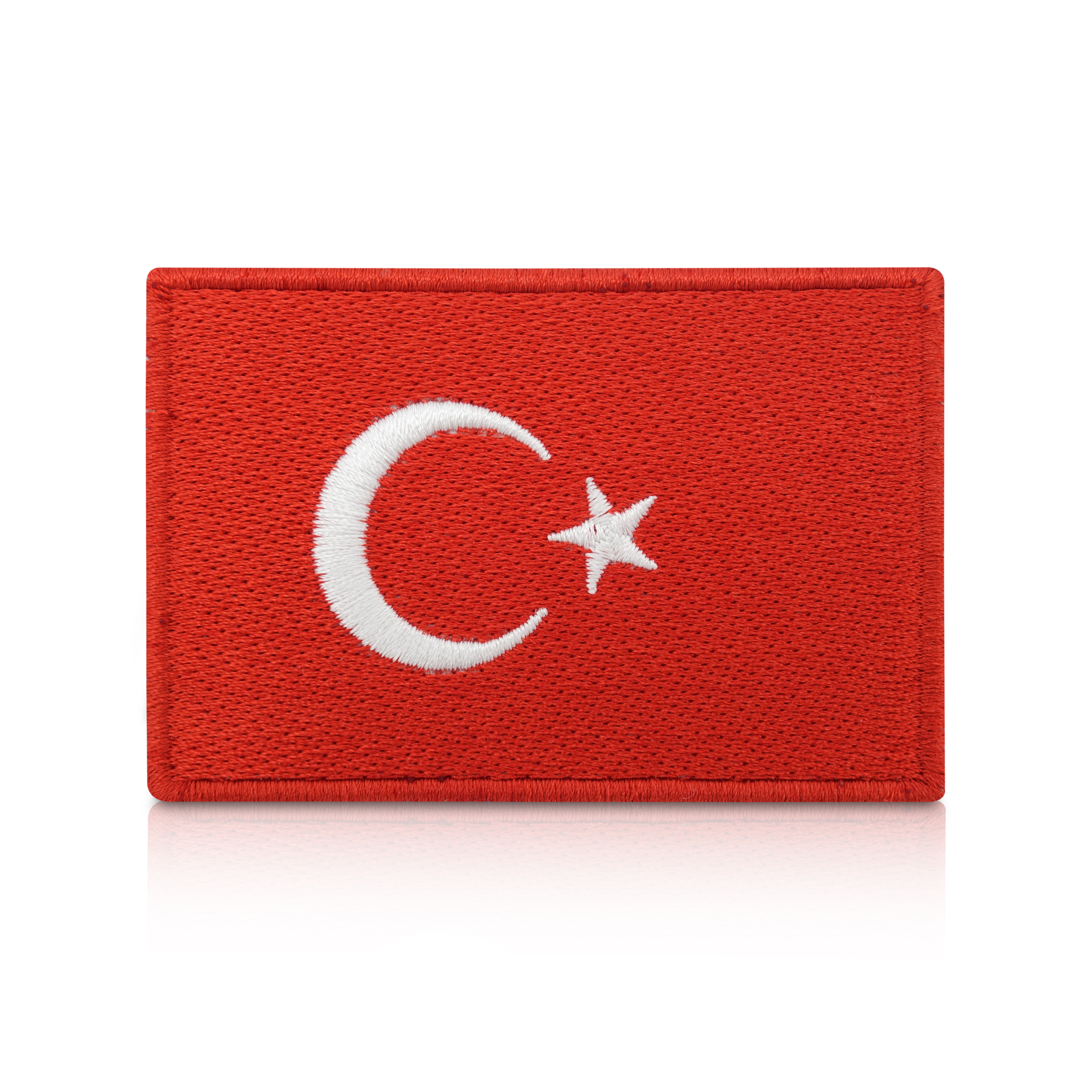 Türkei Flagge Patch mit Klett Rückseite | Turkey Flag Klettpatch DIY
