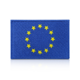 Europa Flagge Patch | Klett Rückseite | EU Fahne Militär Klettpatch