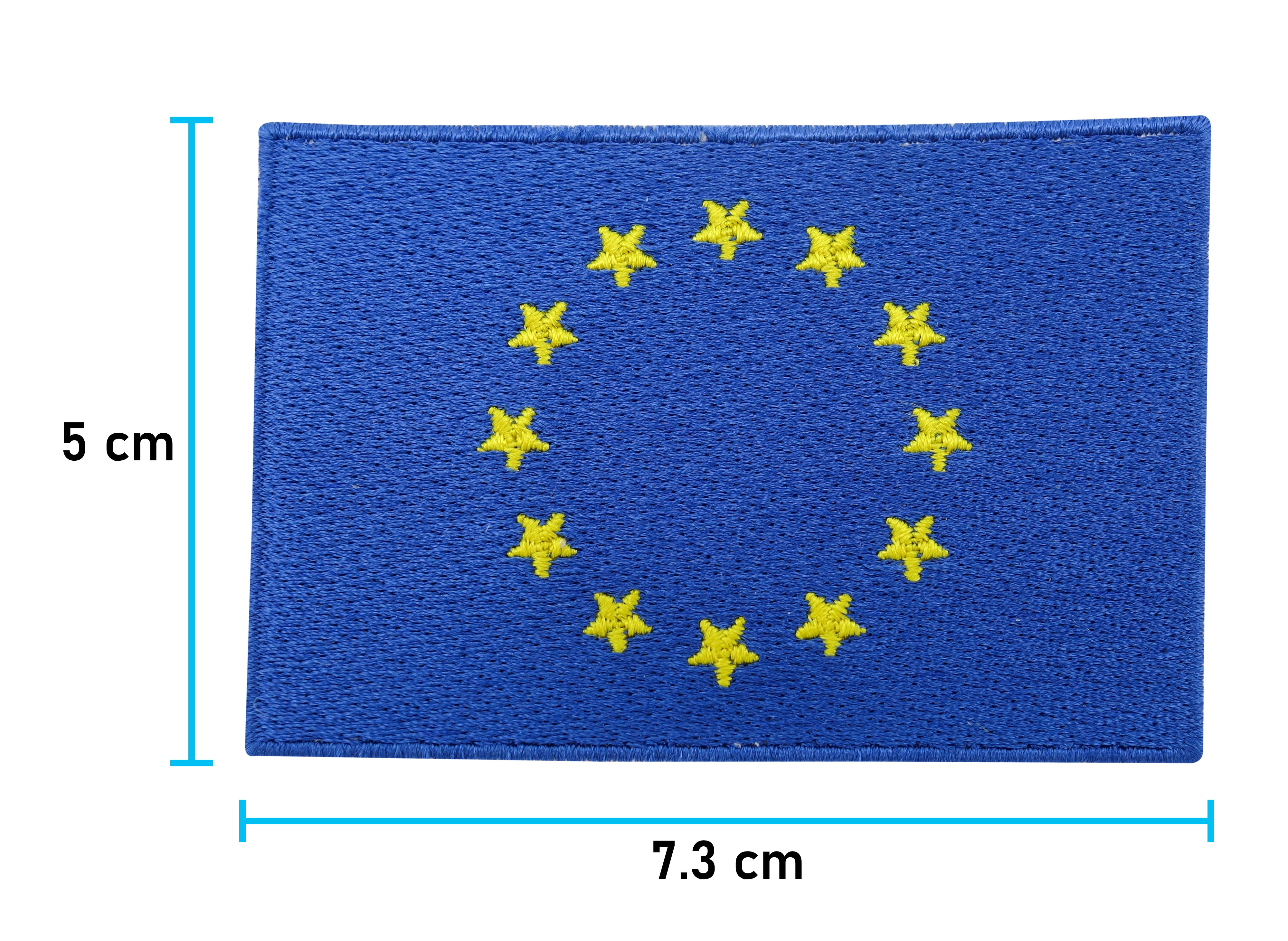 uropa Flagge Patch - Maße: 5 x 7,3 cm