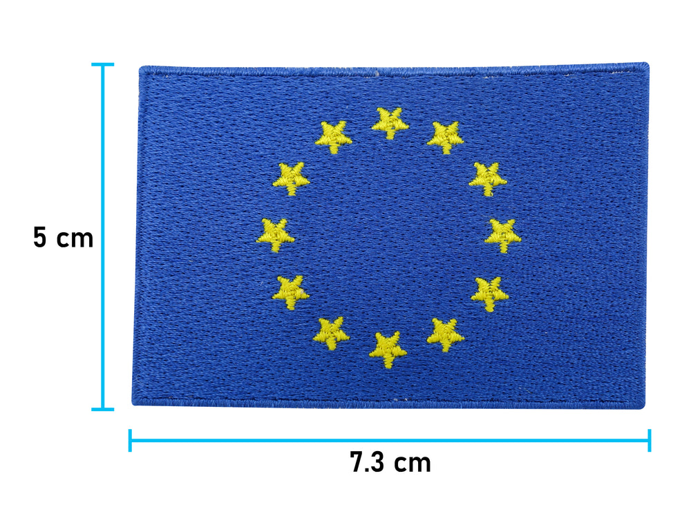 uropa Flagge Patch - Maße: 5 x 7,3 cm