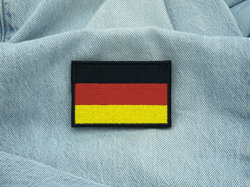 Deutschland Klett Patch auf einer blauen Jeans
