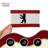 Berlin Flagge Patch zum Aufbügeln - Berlin Bär Fahne Aufnäher, Finally Home