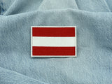 Österreich Klett Patch auf einer blauen Jeans
