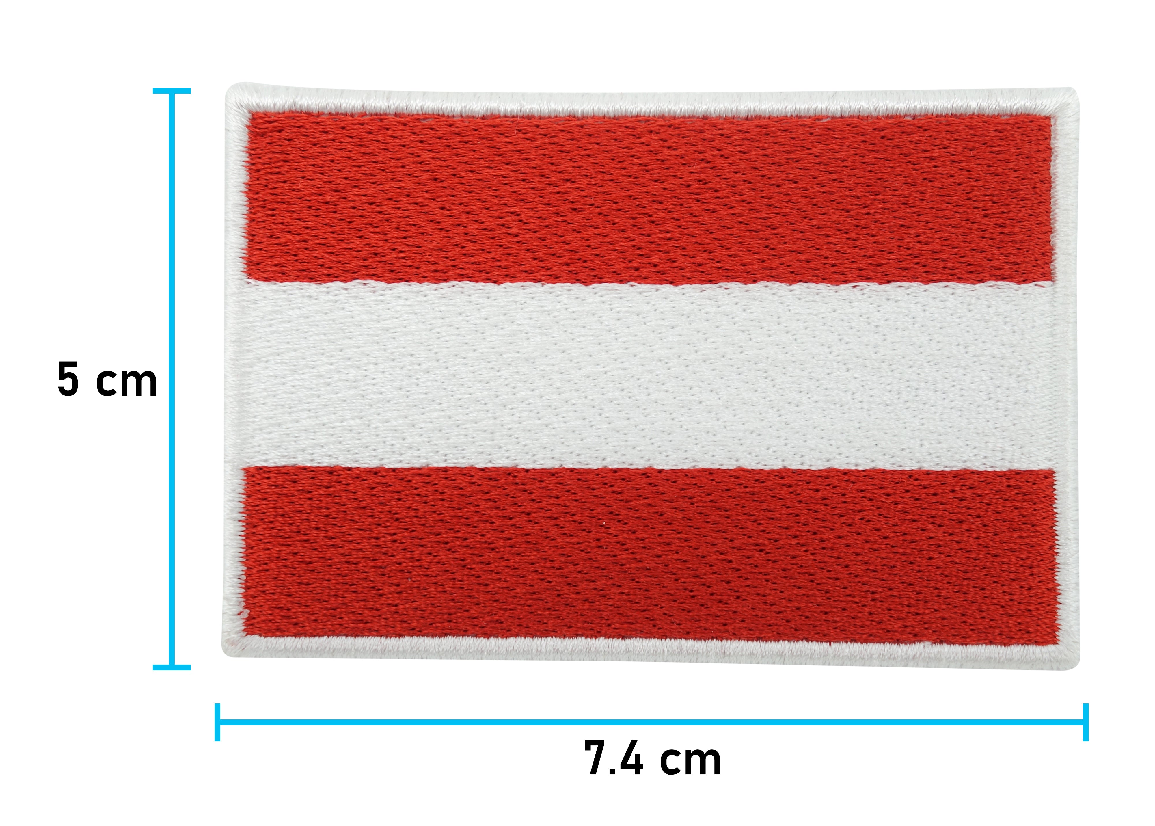 Österreich Klett Patch mit der Maße: 5 x 7,4 cm