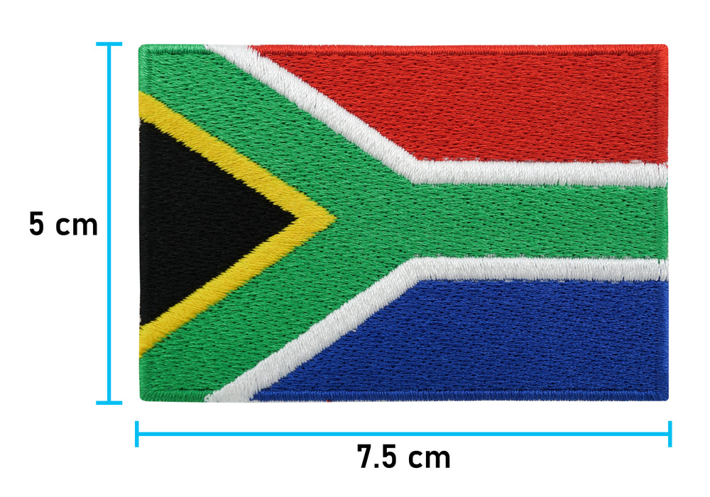 Südafrika Patch mit der Maße: 5 x 7,5 cm