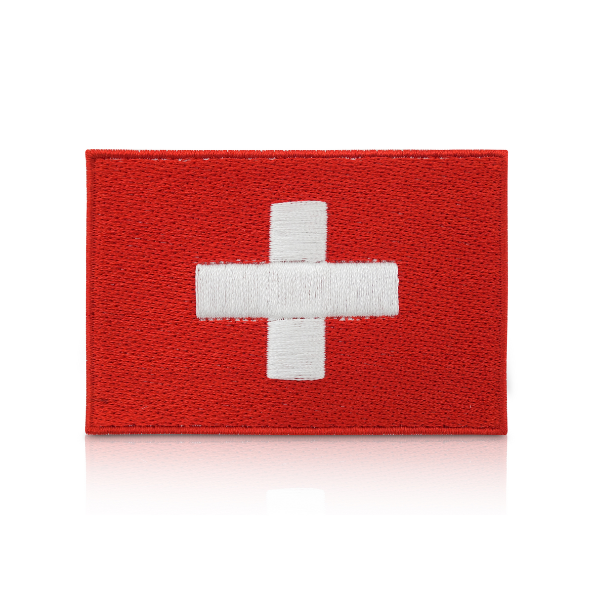 Schweiz Flagge Patch | Militär Fahne Bügelflicken | Switzerland Flag