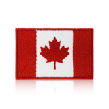 Kanada Flagge Patch mit Klett Rückseite | Kanadische Fahne Klettpatch