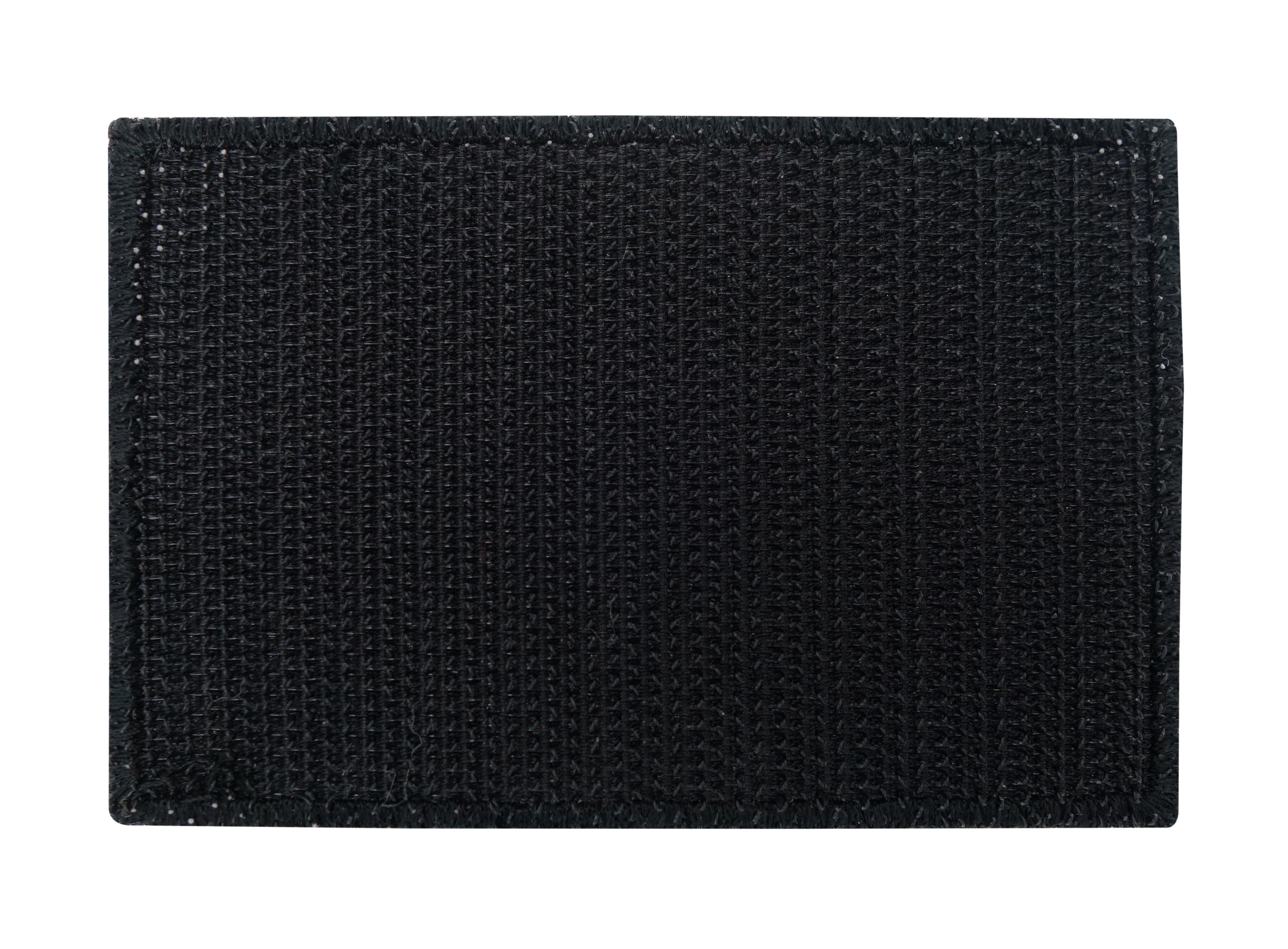 Schwarze Klett Rückseite des Patches