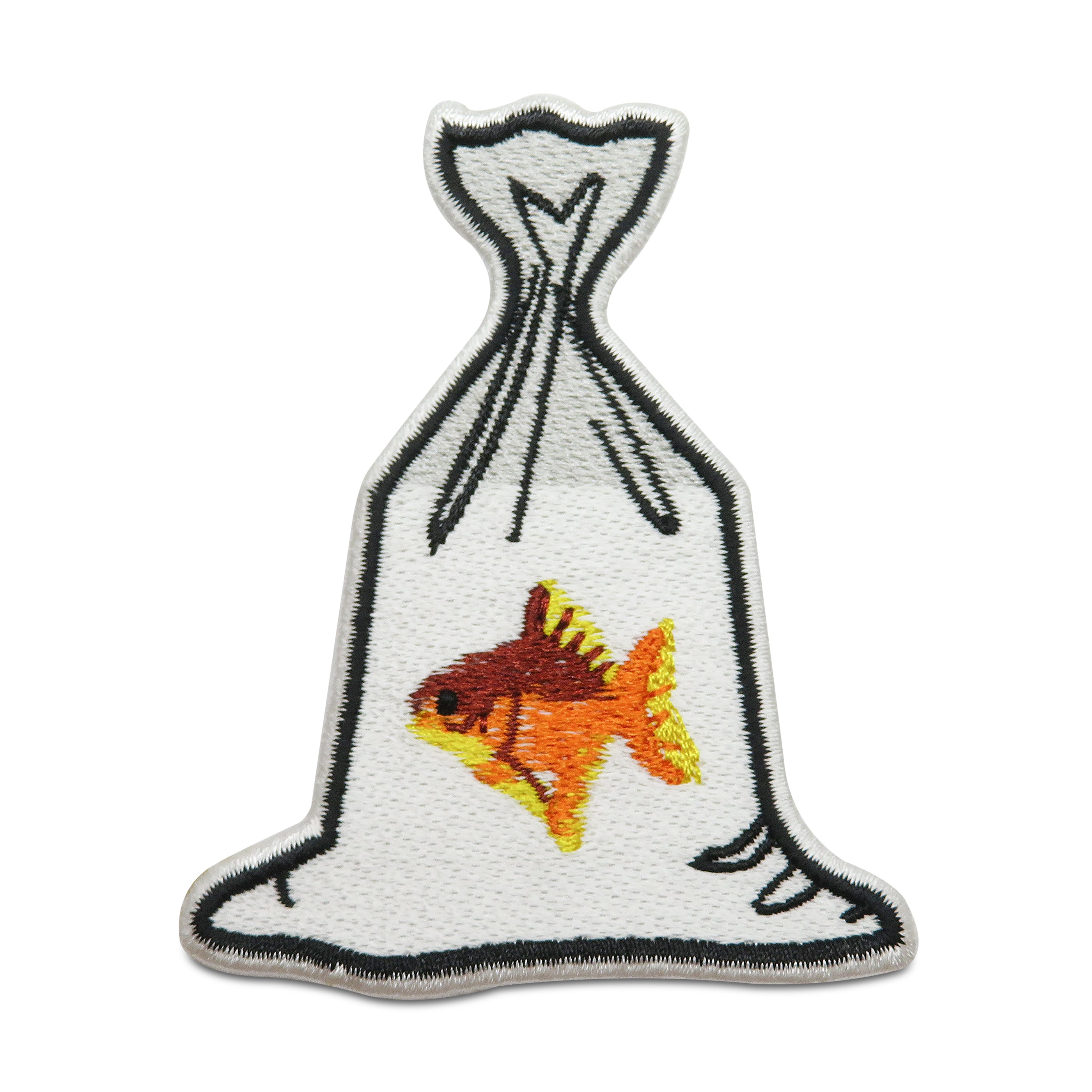 Fische-Dorsch-Koi-Nemo-Dori-Tüte-Welle-Aquarium-Flicken-Bügelflicken-Bügelbild-Bügelpatch
