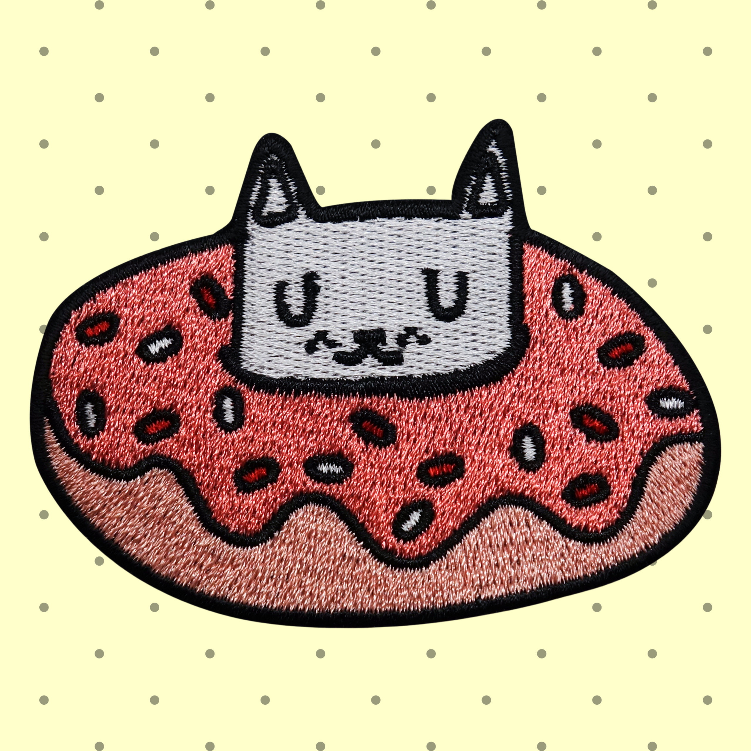 Essen-Cake-Muffin-Kuchen-Cupcake-McDonalds-Cat-Pfoten-Flicken-Bügelflicken-Aufbügler-Bügelbild-Bügelpatch