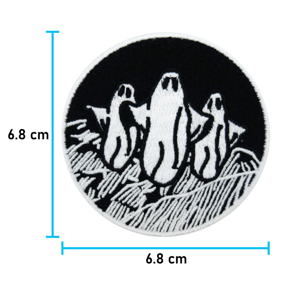 Geist-Dracula-Clown-Horror-Retro-Halloween-Gothic-Devil-Zombie-Flicken-Bügelflicken-Aufbügler-Bügelbild-Bügelpatch