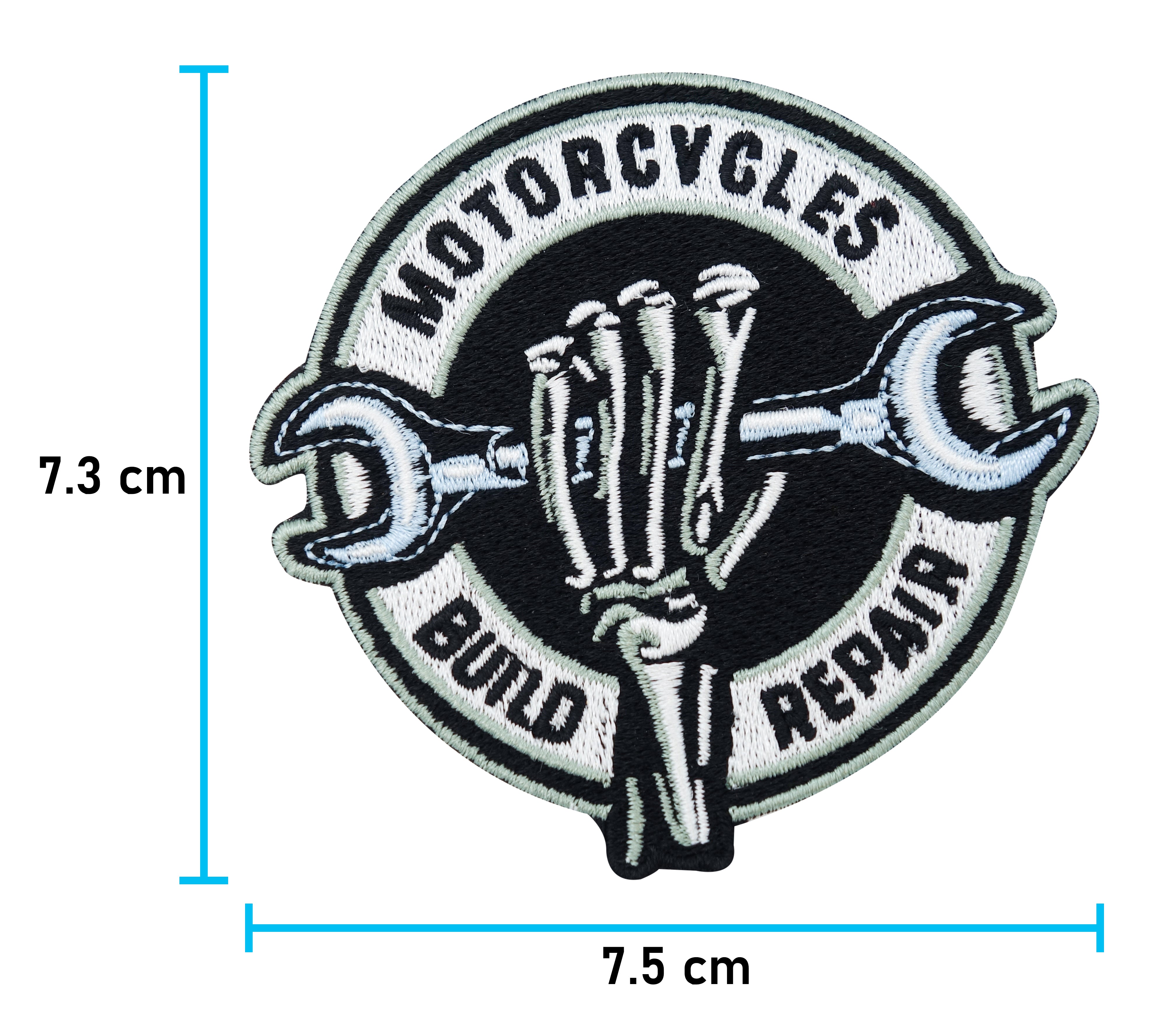 Kutte-Motorsport-Harley-Davidson-Weste-Lederkutte-Rocker-Helm-Club-Totenkopf-Totsenschädel-Skelett-Aufbügler-Bügelpatch-Stoff