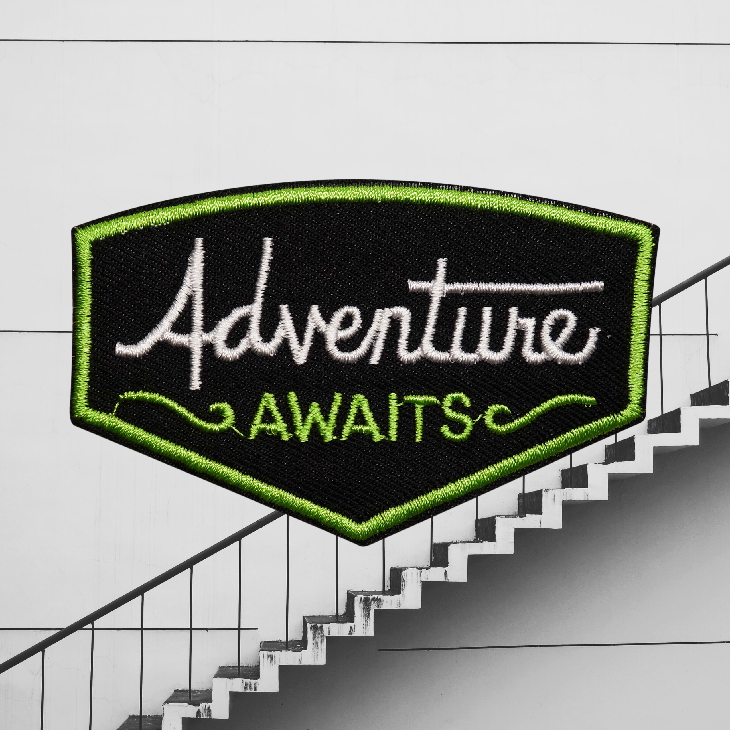Adventure Awaits Abenteuer Patch zum Aufbügeln Zelt Baum Patches Aufnäher